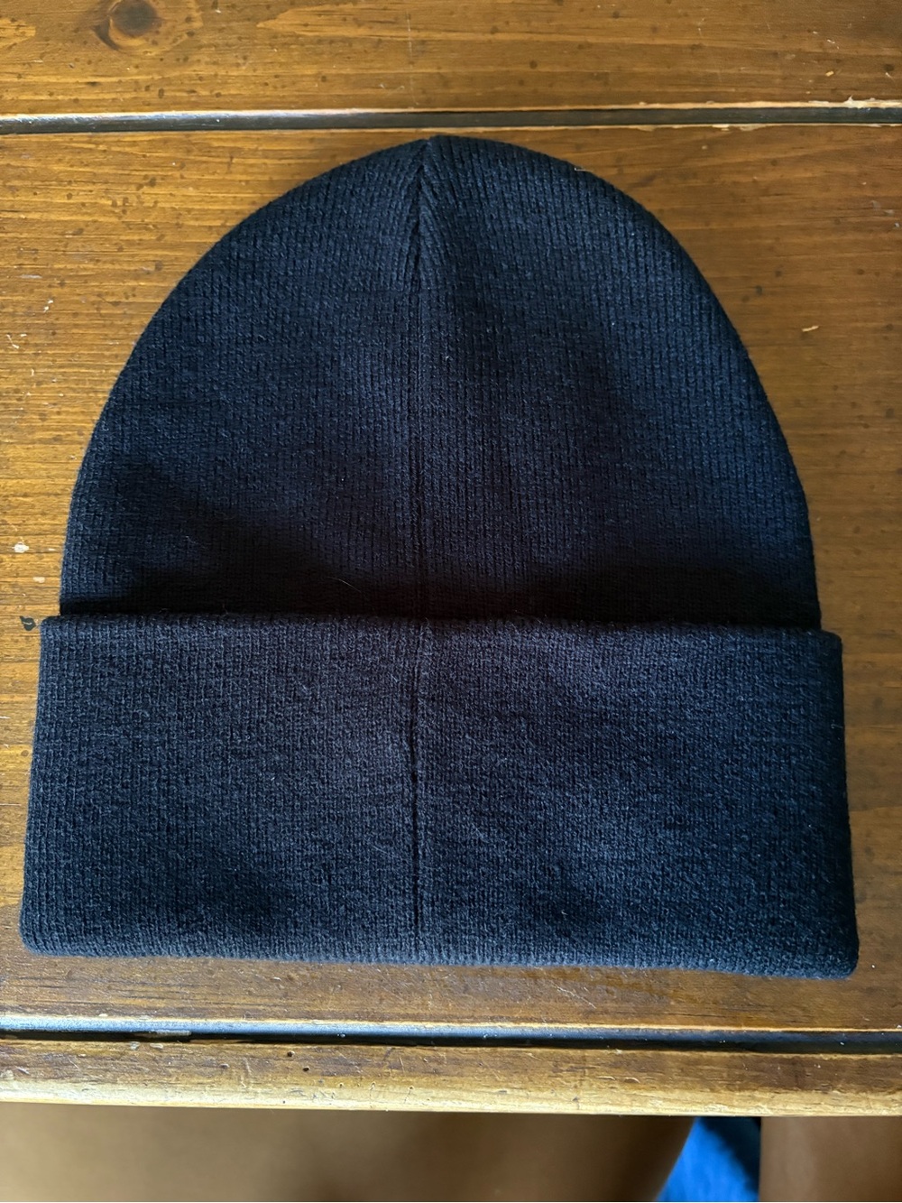 Obey Black Cuffed Knit Beanie with Logo Patch - Picture 2 of 3